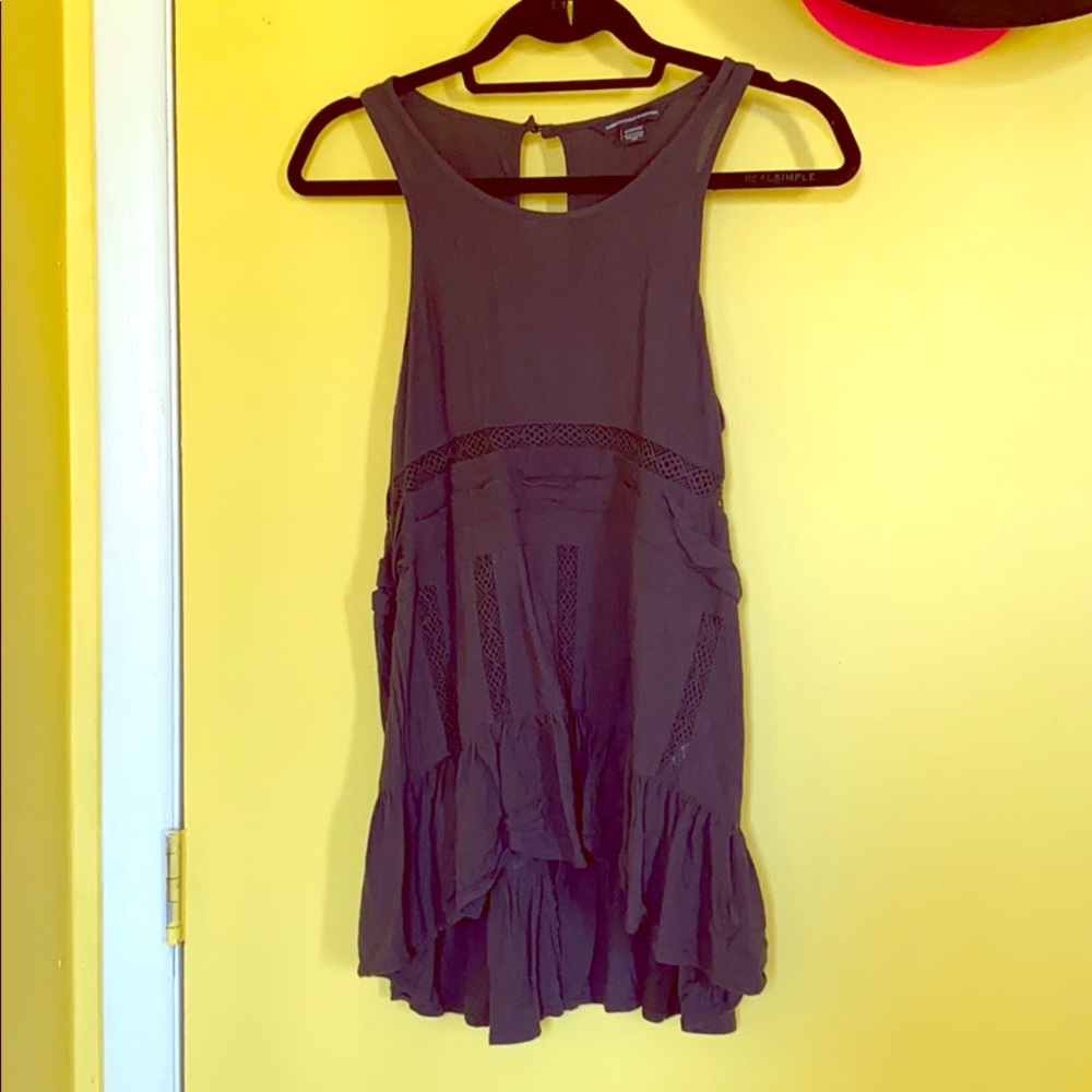 Black flowy tunic